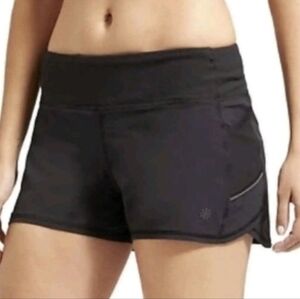 Athleta Ready Set Go Running Black Lined Shorts sz XS